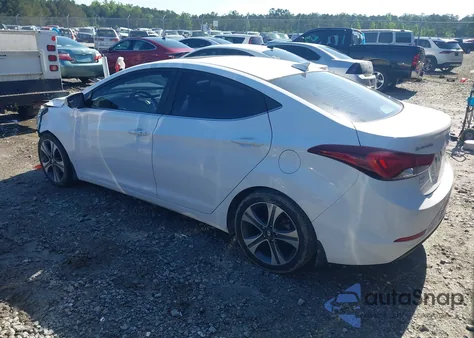 2016 Hyundai Elantra Sport из США, поврежденный, VIN KMHDH4AH1GU488301